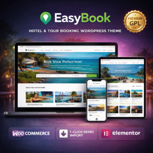 Easy Book GPL PremiumTheme – Hotel, Tour & Booking WordPress Theme